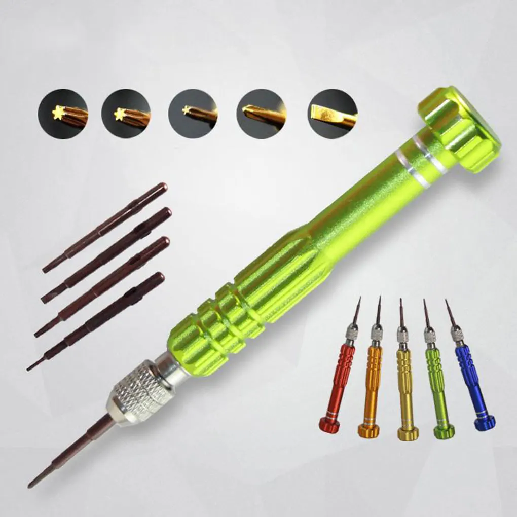 

Screwdrivers Set 5 in 1 Cellphone Watch Repair Mixed Magnet Set Tool Kit for iphone for Xiaomi for Samsung Hot Sale