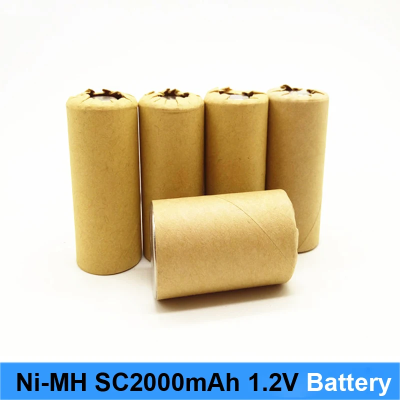 Ni MH Ni CD 1,2 v аккумулятор 2000mah 10c 15c высокомощный перезаряжаемый nimh аккумулятор отвертка и аккумулятор робот Ni-MH sc3000mah 1,2 v