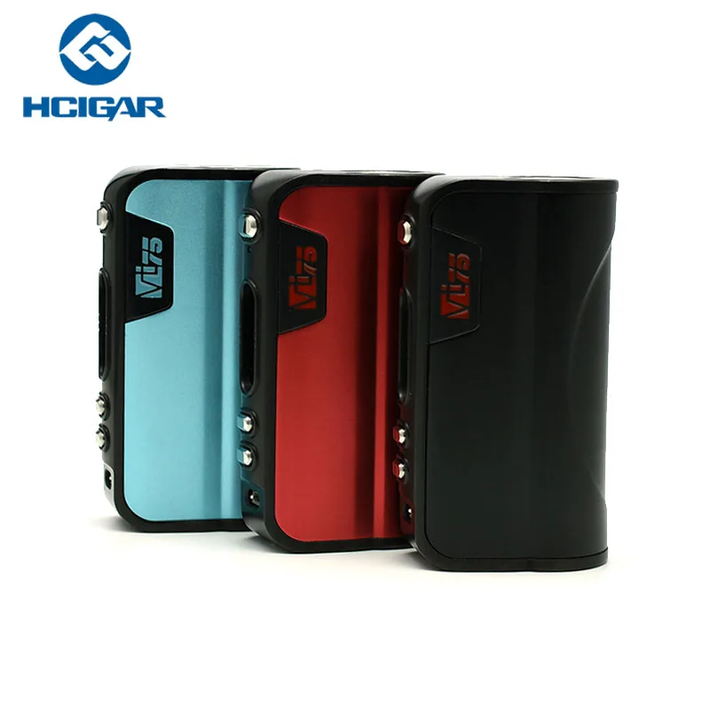 

Original Electronic Cigarettes Hcigar VT75 Box MOD 75W Vape Mod Use 18650 Battery Vape For E Cigarettes Atomizer Vaporizer Tank