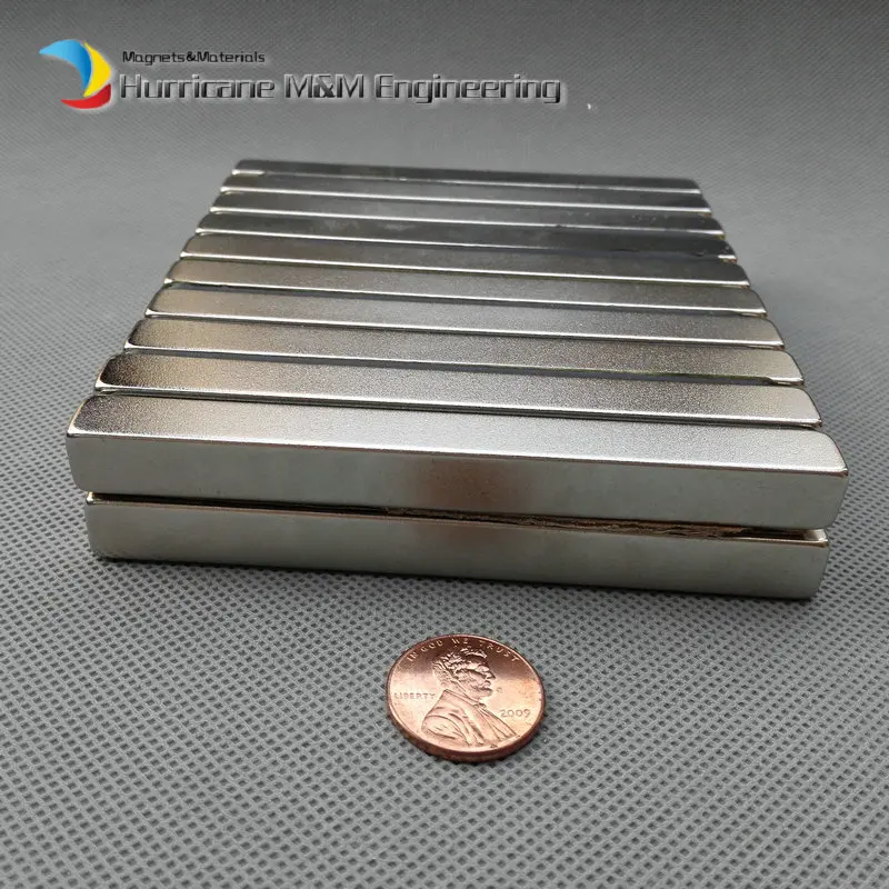 

20 pcs/lot NdFeB Block 100x10x10 mm Bar Strong Neodymium Permanent Magnets Rare Earth Industry Magnet