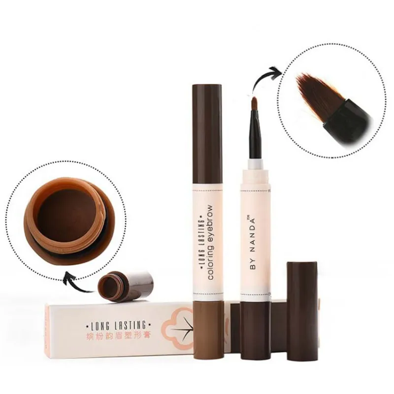 

Fashion Professional Eye Brow Dye Cream Pencil Long Lasting Waterproof Brown Tint Paint Henna Eyebrow Makeup