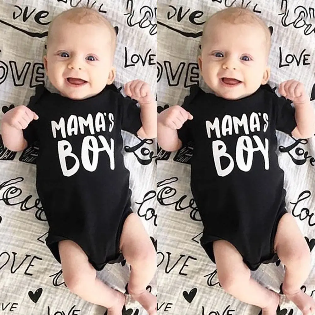 MAMA's Boy Newborn Baby Boys Cotton Romper Jumpsuit Clothes Outfits New