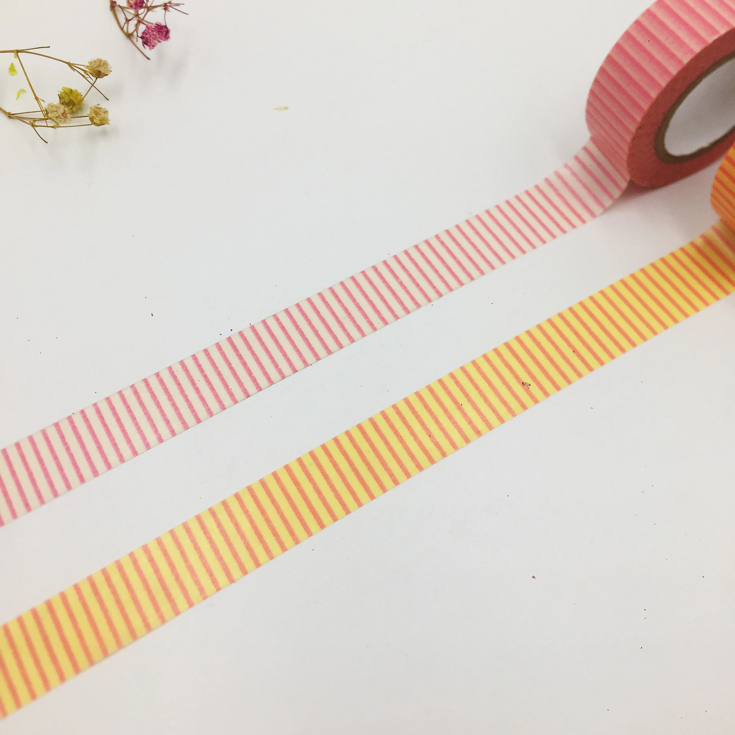 

Free shipping Beautiful 15mm*10m high quality washi paper tape/Orange and Red Line masking japan washi tape