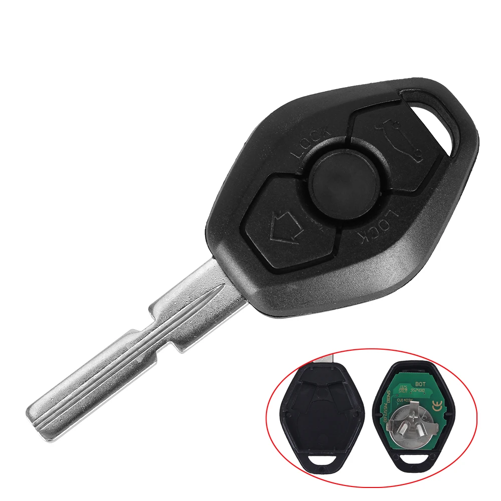 DANDKEY Hu58 4 кнопки пульт дистанционного ключа чехол для BMW E38 E39 E46 EWS система ASK 433 МГц