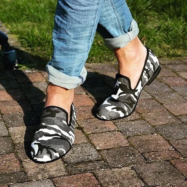 Waliicorers White & Grey & Tan Camouflage Casual Men's Denim Loafer For Daily Party Prom and Banquet men's flats 7 HTB1SJGDsKuSBuNjSsplq6ze8pXaQ
