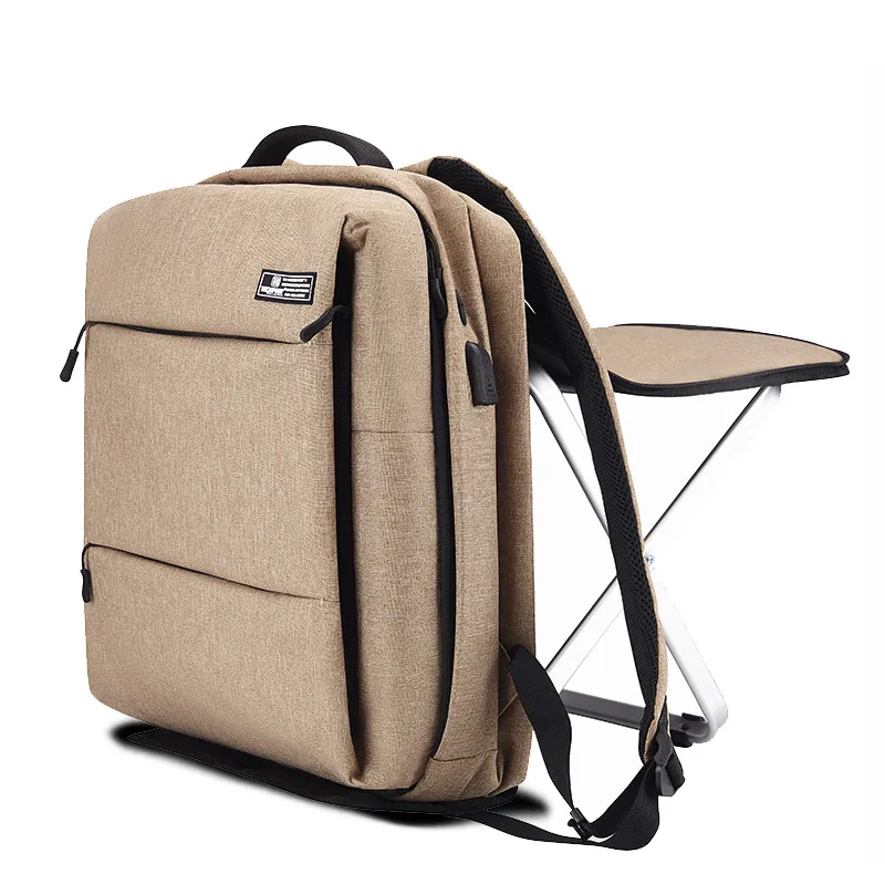 

Business computer Backpack,Double shoulder backpack with chair, Multi-function backpacks,Student schoolbag,Practical fishing bag