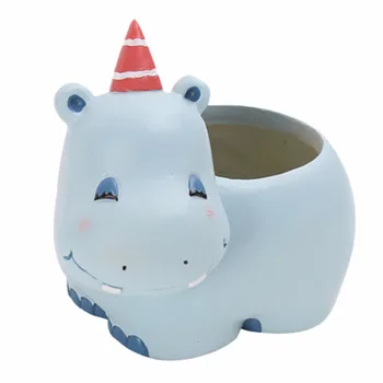 

2018 Pot Panda Animal Resin Flowerpots Planter Succulent Plants Desk Flower Pot Home Decoration Macetas Flower Plateau Flowerpot
