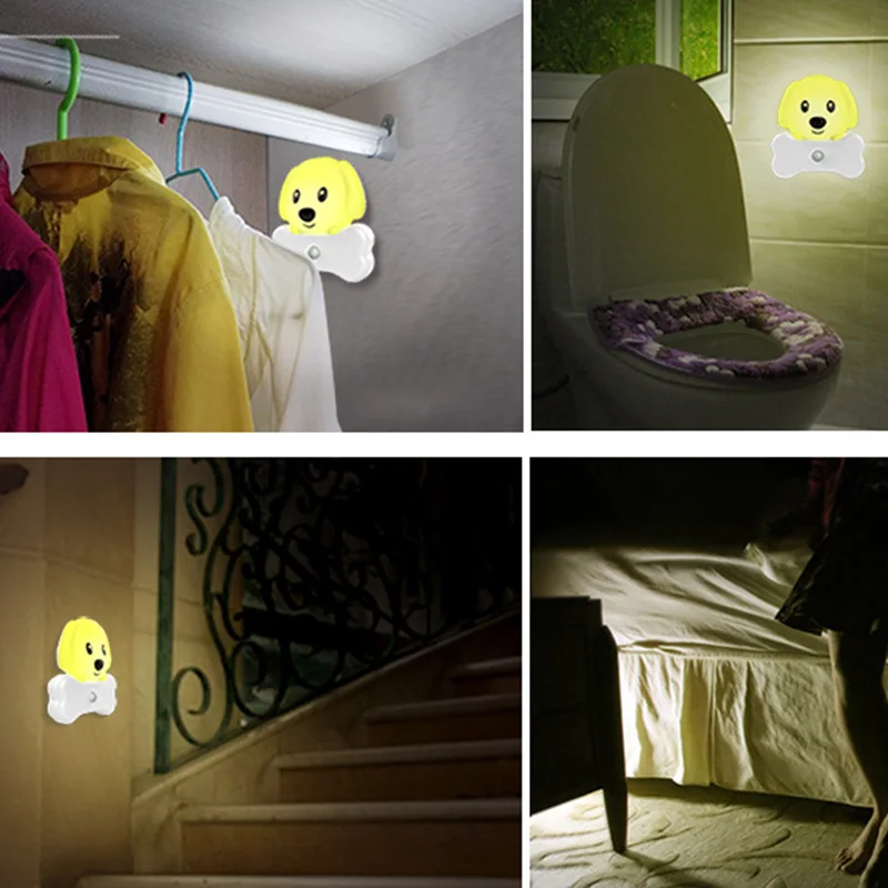 

LED Motion Sensor Night Light Dog Shape USB Plug Activated Nightlight for Bedroom Office LO88