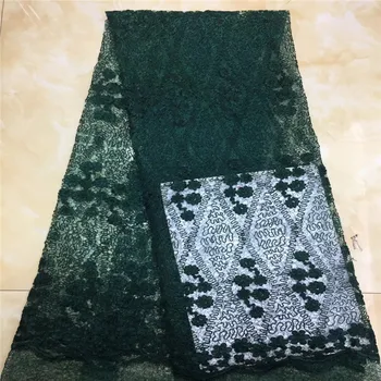 

Madison African Tulle Lace Fabric 2019 African French Lace Fabric High Quality With Sequin Nigerian Embroidery Tulle French Lace