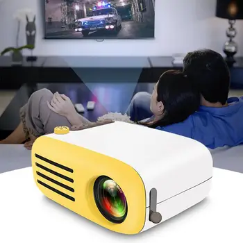 

BEESCLOVER Portable Mini Video Projector HD 1080P Multimedia LCD Home Theater Projector LCD Mini Home Projector with adapter r25