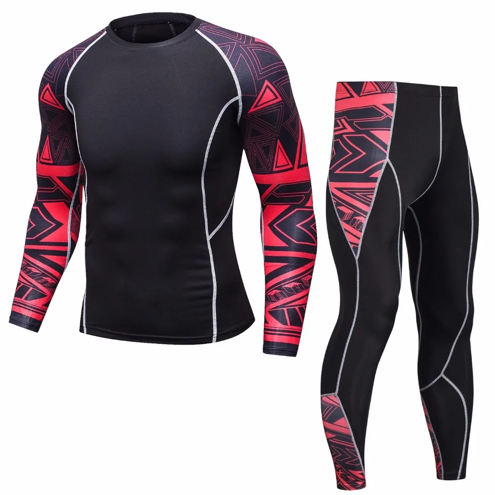 

Rashguard MMA Long Sleeve Crossfit Men's T-Shirt Compression Sportswear Set Men's Fitness Wear Men's Shirt Sportswear