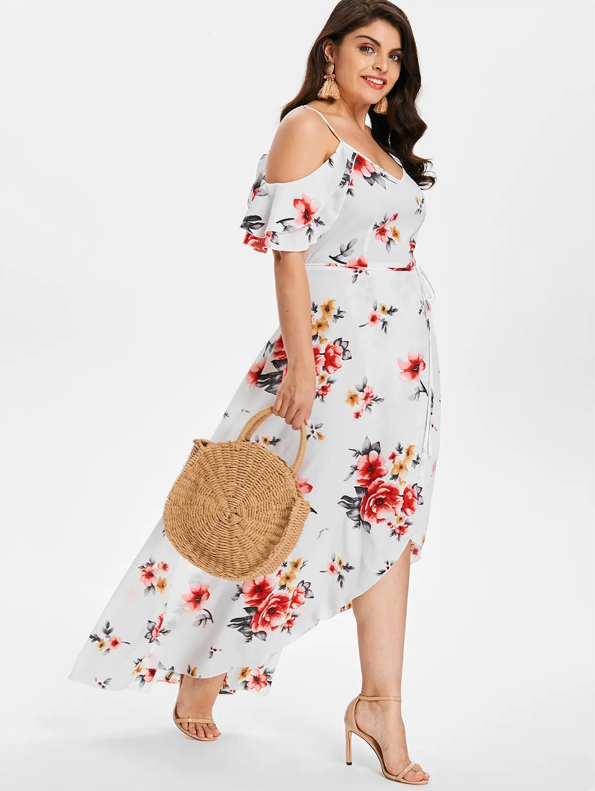 Summer Floral Plus Size Dress - Artistic Pod