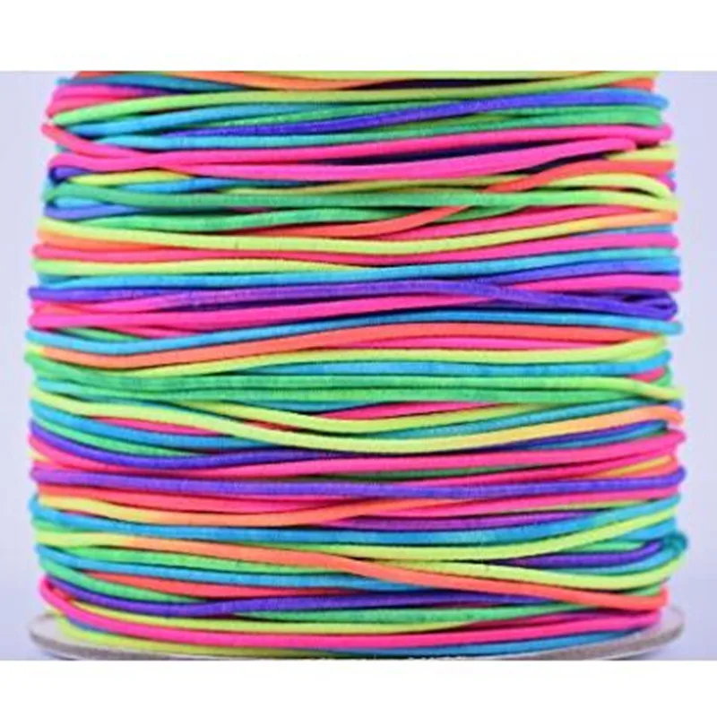 

Multicoloured Rainbow Elastic - 10 metres for Sewing Jewelry making ( this is cut from a roll) AA7641