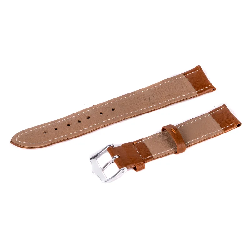 Luxury Watch Band 12mm,14mm,16mm,18mm,20mm,22mm,24mm Soft Sweatband Leather Strap Steel Buckle Wrist WatchBand