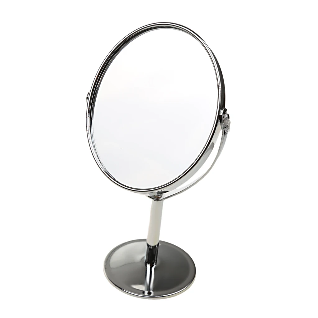 New Arrive Free Stand Double Sided Makeup Cosmetic Mirror 1X 2X Magnifying Stand Mirror High Quality Stainless Steel & Glass
