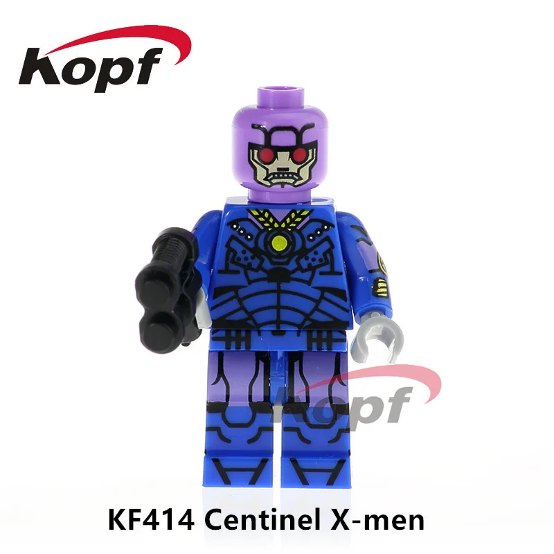 

Single Sale Building Blocks Super Heroes False God Superman Statue Centinel X-men Bricks Figures Model Toys for children KF414