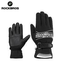 ROCKBROS-30 градусов водонепроницаемые лыжные перчатки ветрозащитные дышащие уличные спортивные флисовые термальные лыжные сноубордические зимние перчатки