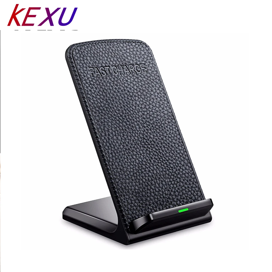 KEXU универсальное Qi 10 Вт Быстрое беспроводное зарядное устройство для iPhone X 8 Plus USB
