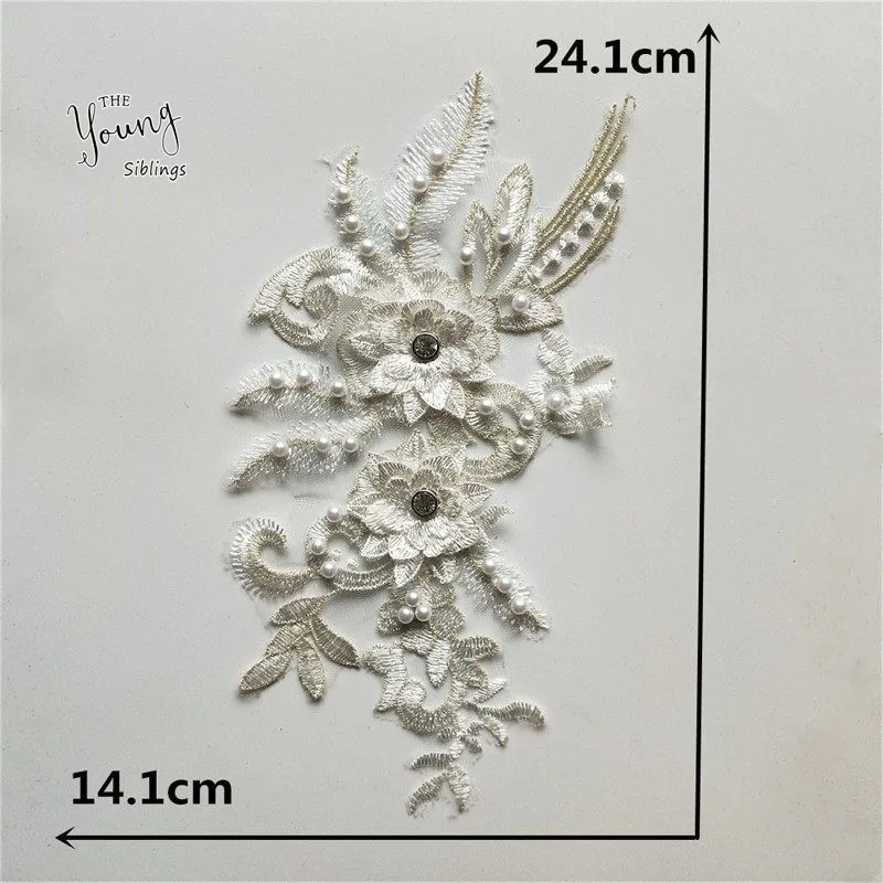 Мода изысканный 3D Цветочный кружевной воротник Венецианская вышивка аппликация Сделай Сам шитье кружевной вырез декоративные аксессуары для одежды - Цвет: YL1346