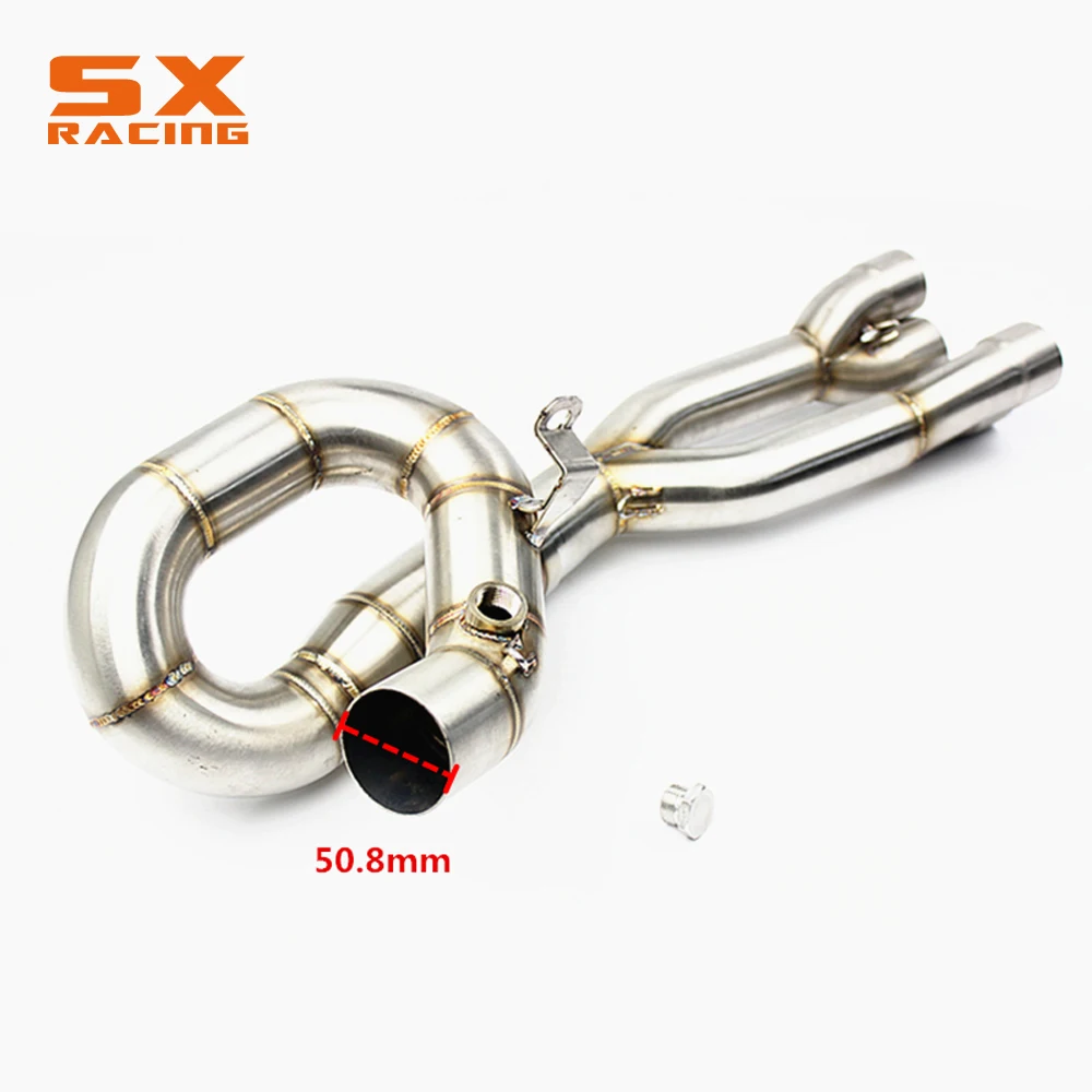 

Motorcycle Full System Front Exhaust Header Link Pipe Stainless Steel Tube For YAMAHA YZF R6 2006 2007 2008 2009 2010 2011-2018