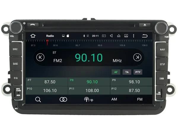 Sale Android 8.0 octa core 4GB RAM car dvd player for Golf 5 2006-2013 Gips touch screen head units tape recorder radio with gps 4