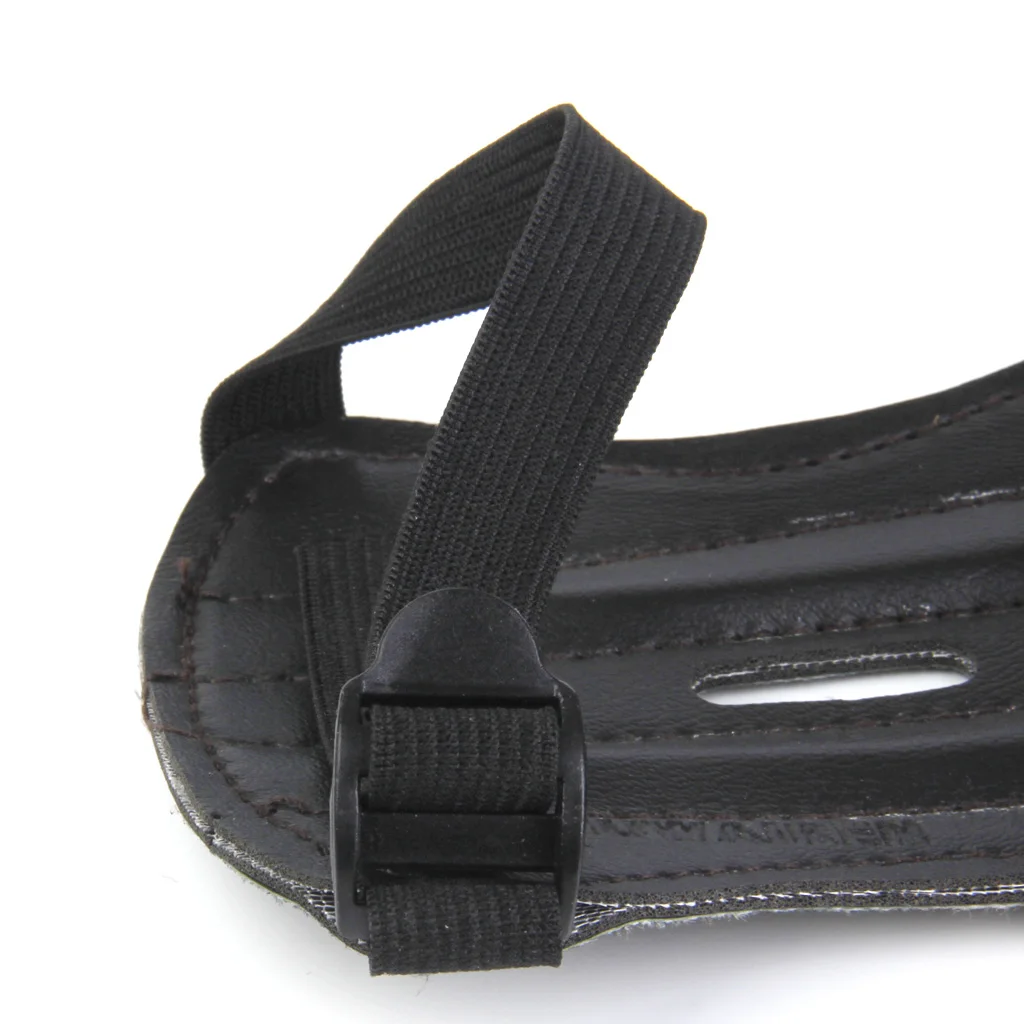 1Pcs Leather Bow Arm Guard Hand Glove 3 Straps Hand Protection Archery Armband Sleeve for Outdoor Shooting Hunting Accessories