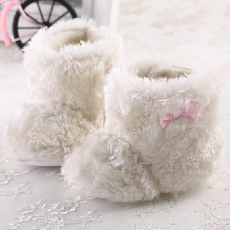 Aliexpress.com : Buy Infant Booties Winter Boots White Fur Boots Baby ...