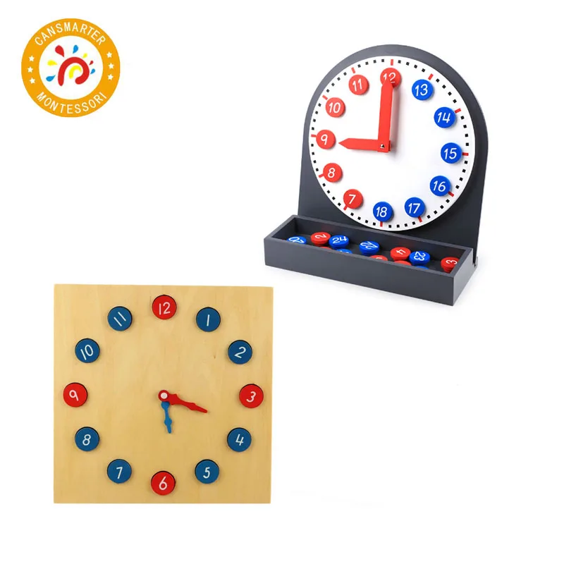 

Wooden Toy Montessori Materials Montessori Clock Time Educational Learning Toys For Toddlers MA152