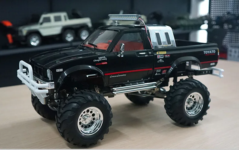 

1/10 2.4Ghz Black 4*4 RC Pickup Racing RTR Crawler Car W/ ESC Servo Motor Battery Transmitter Receiver