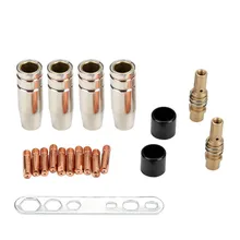New 19 Pieces Welding Torch Nozzle MB-15AK Argon Arc Welding 0.8mm Nozzle Contact Tip For 15AK MIG/MAG Mayitr New 19 Pieces Welding Torch Nozzle MB-15AK Argon Arc Welding 0.8mm Nozzle Contact Tip For 15AK MIG/MAG Mayitr