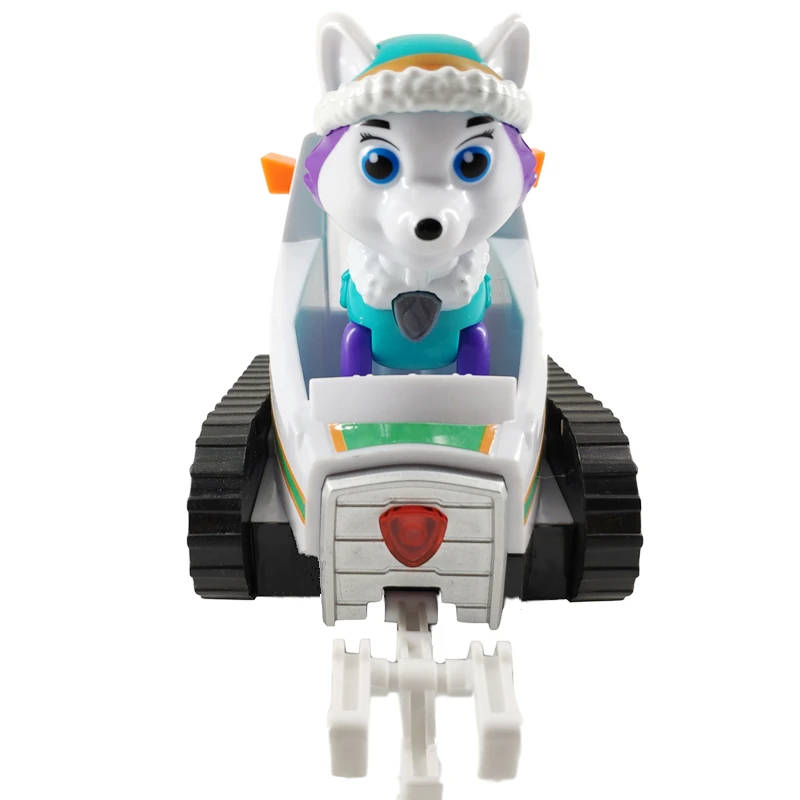 Skup Nowy pies Patrol pies Everest Puppy wycofać muzyka Patrol samochód Patrulla Canina zabawki lalka z pvc model postaci zabawki prezent dla dzieci