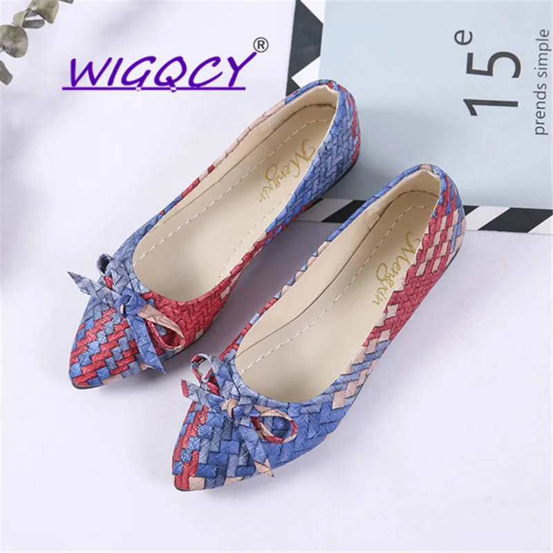 

Gingham Shallow flat shoes women 2019 Spring Autumn shoes England lazy a pedal Rubber sole Students Fashion Casual ladies shoes