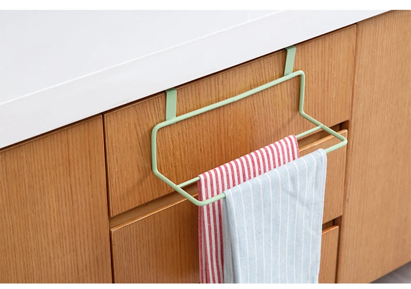 LIYIMENG Towel Rack Hanging Holder Organizer Bathroom Kitchen Door Behind Cupboard HangerB7