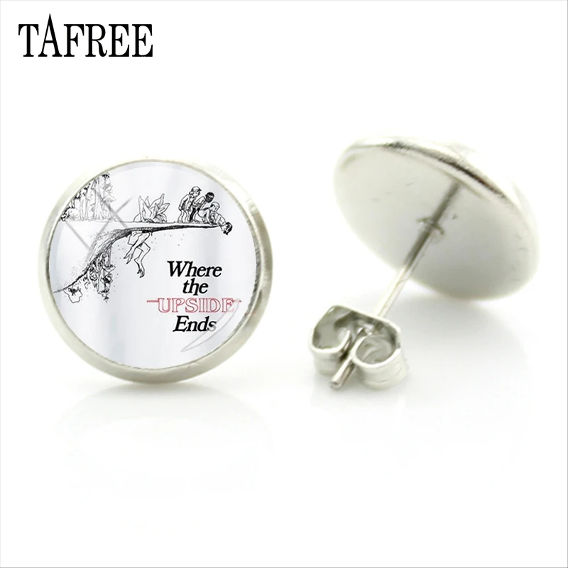 TAFREE Fashion Jewelry American Thriller TV Series Stranger Things Sliver Stud Earrings Women Party Decorations Earrings QF118