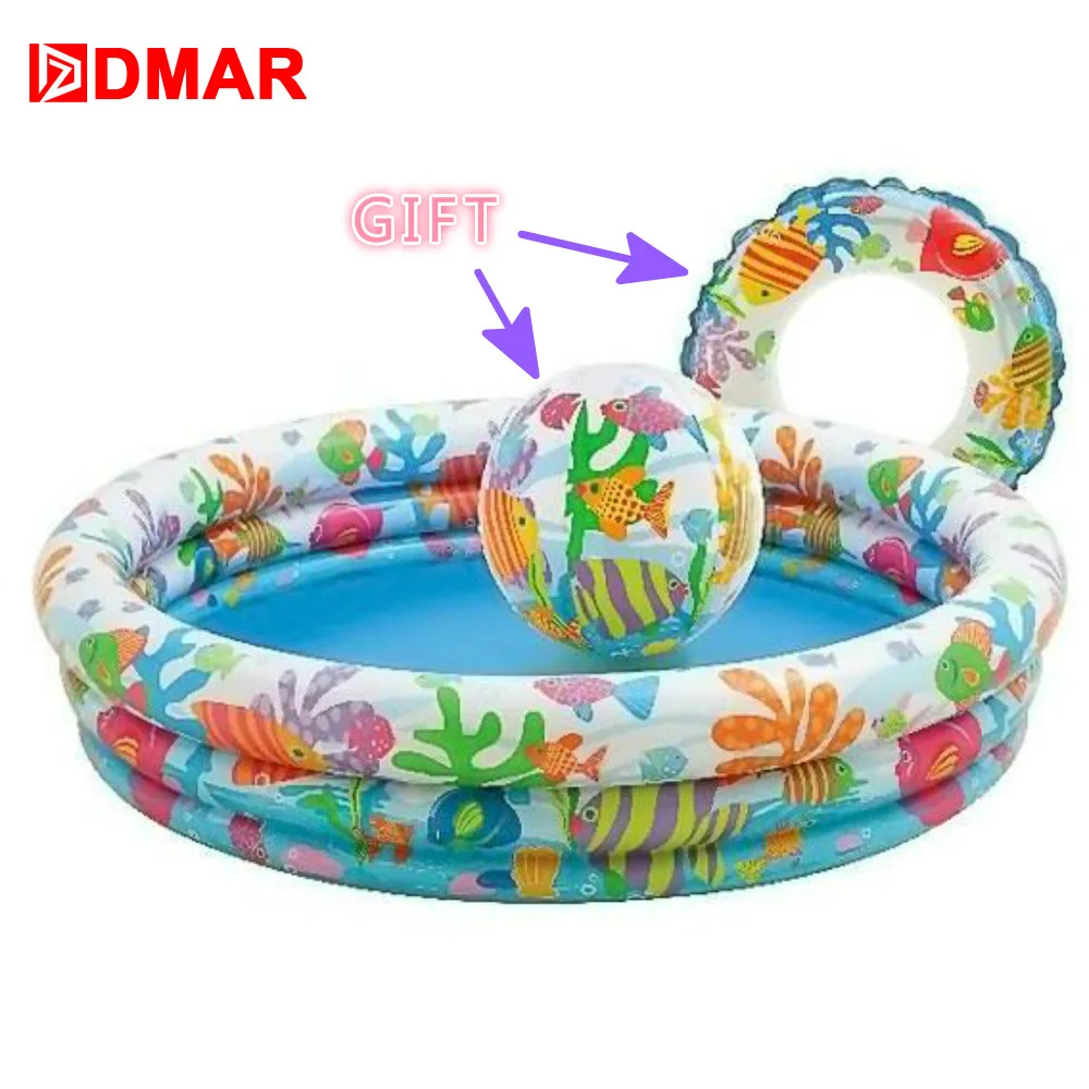 

The Aquarium Baby Pool for Kids Infants Baby Swimming Pool Float Toys Water Game Bathing Children Summer Donuts