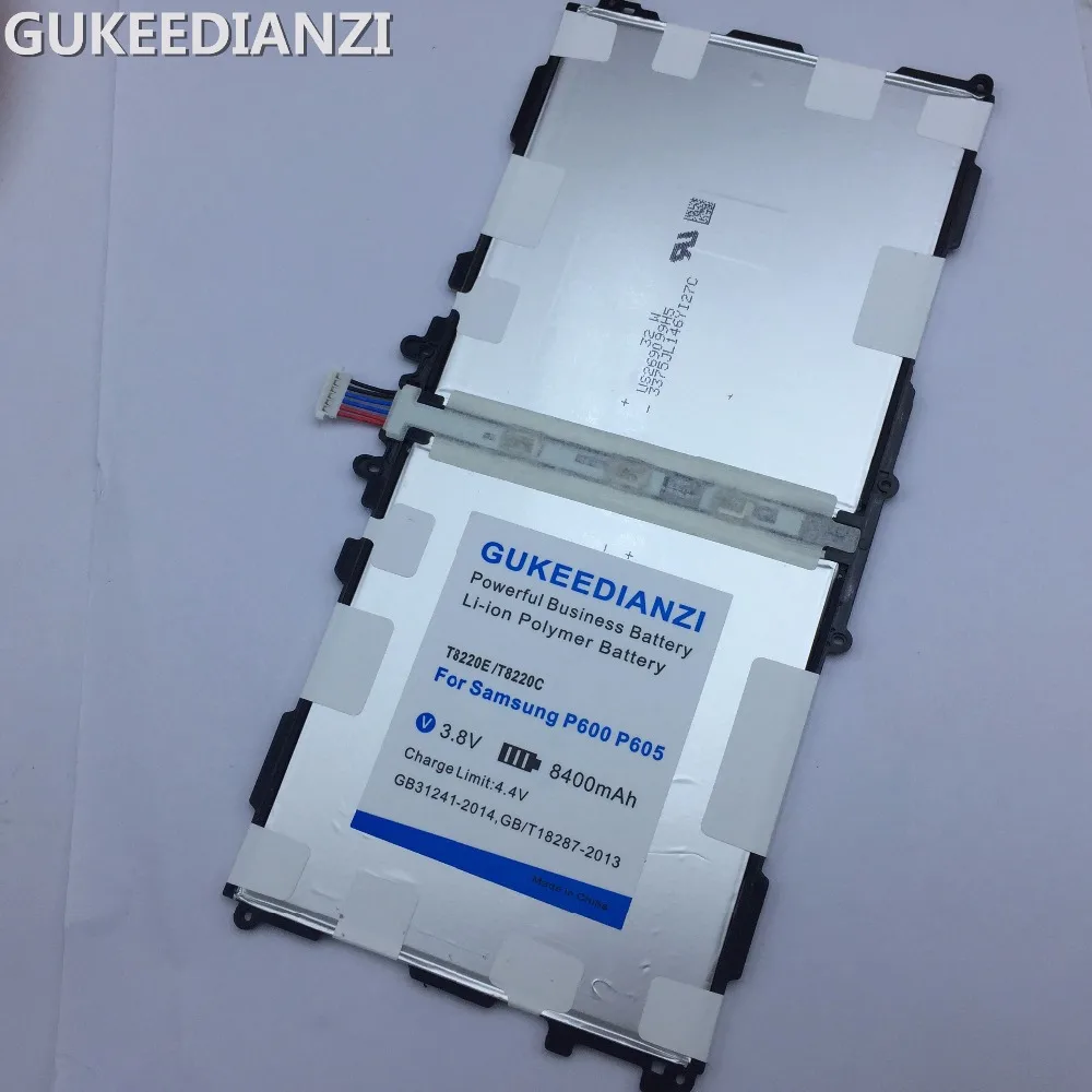 

GUKEEDIANZI 8400mAh Powerful Business Battery T8220E T8220C For Samsung GALAXY Note 10.1 SM P600 P601 P605 P607 T520 T525