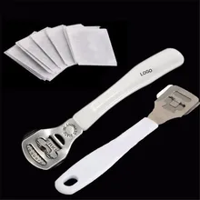 Профессиональные нежный кожи ног Remover Уход за ногами комплект мозолей Remover ног Отшелушивающий педикюр инструмент с 10 шт. бритвенные лезвия Лидер продаж