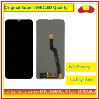 شراء10 قطعة/الوحدة لسامسونج غالاكسي M10 LCD SM-M105 M105F M105G/DS شاشة الكريستال السائل مع محول الأرقام بشاشة تعمل بلمس لوحة Pantalla كاملة