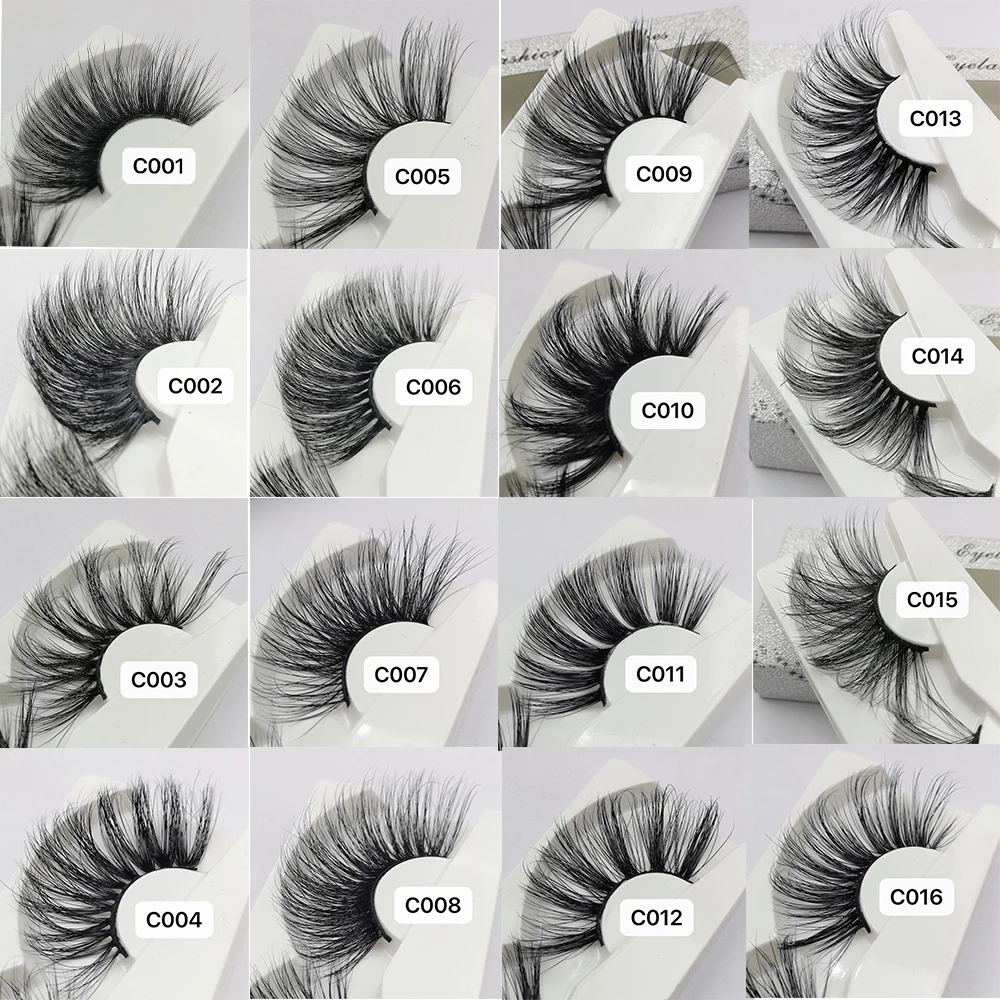 

30mm Mink Eyelashes 100% mink Hair False Eyelashes Wispy Fluffy Lashes Multilayers Natural Handmade Lashes Eye Makeup Tools