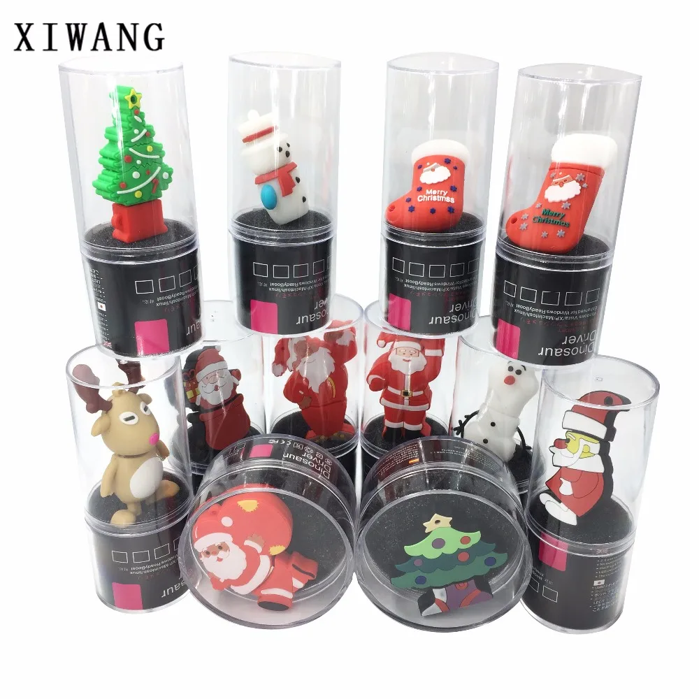 

USB flash drive 128gb full range of Christmas cartoon characters 4GB 8GB pendrive 16GB 32GB 64GB creative pen drive memory stick