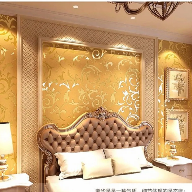 Beibehang wallpaper for walls 3 d European HD Wallpaper 3d Bedroom Living Room Wallpaper Beige yellow silver gray 3d wallpaper Beibehang wallpaper for walls 3 d European HD Wallpaper 3d Bedroom Living Room Wallpaper Beige yellow silver gray 3d wallpaper