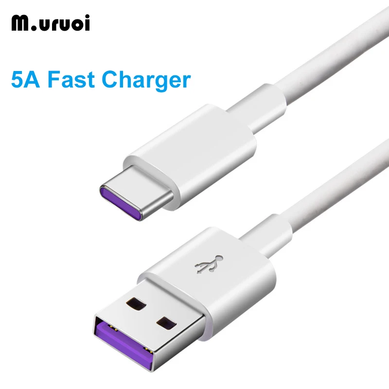 Кабель M.uruoi USB Type C 5A кабель для быстрой зарядки и передачи данных провод телефонов