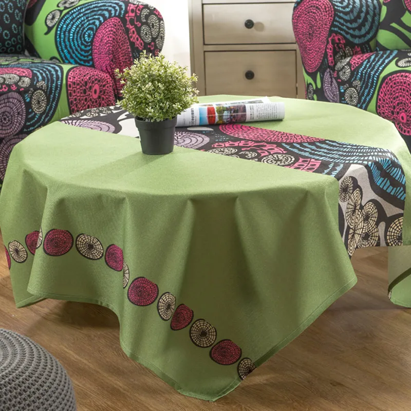 

Polyester Floral Printing Table Cloth Dining Table Protector Cover Banquet Folding Hotel Home Kitchen Decoration 1pc