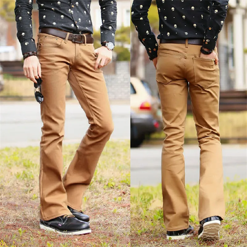 Высококачественные модные корейские уличные стильные джинсы ручной работы, повседневные дикие мужские расклешенные джинсы больших размеров 36 38 40