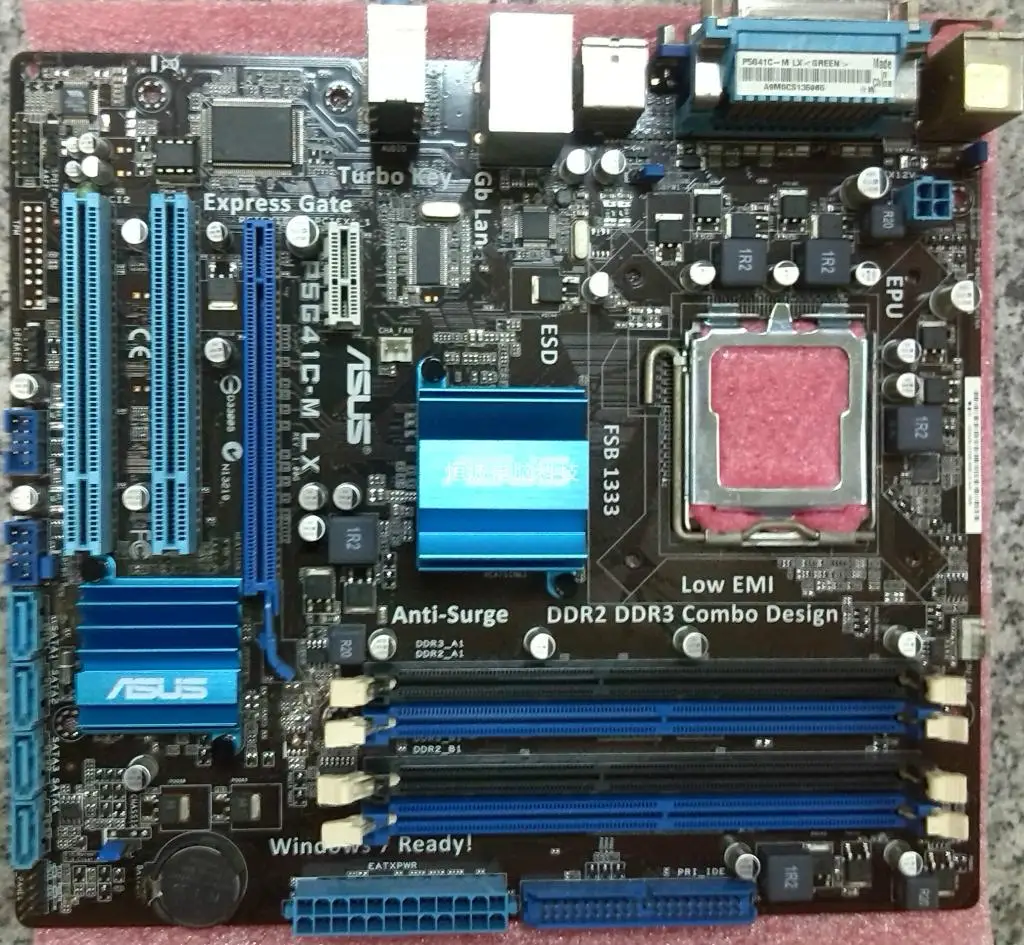Used,Asus P5G41C M LX Desktop Motherboard Intel G41 Socket LGA 775 DDR2 & DDR3 u ATX On Sale-in Motherboards from Computer & Office on Aliexpress.com ...