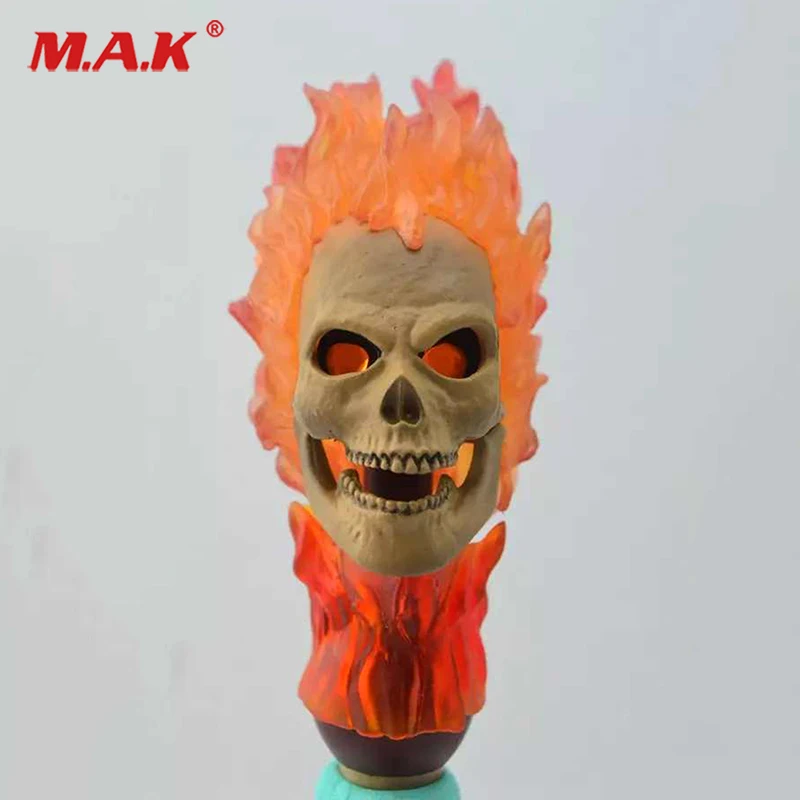 1:6 масштаб, фигурка для игры на голову, 1/6, Ghost Rider Head, лепим модель F 12 '', Мужская фигурка для игры на голову, игрушки для вырезания, коллекция