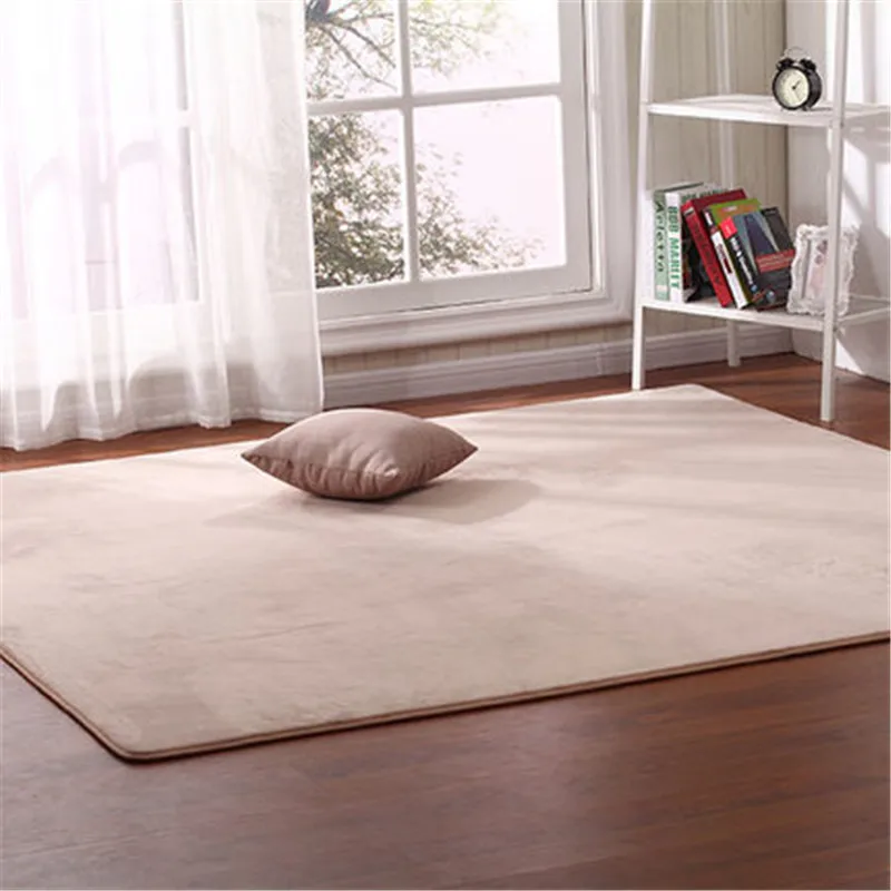 Outdoor tent bottom pad thick coral fleece carpet tatami rug bedroom living room bay window blanket crawling mat