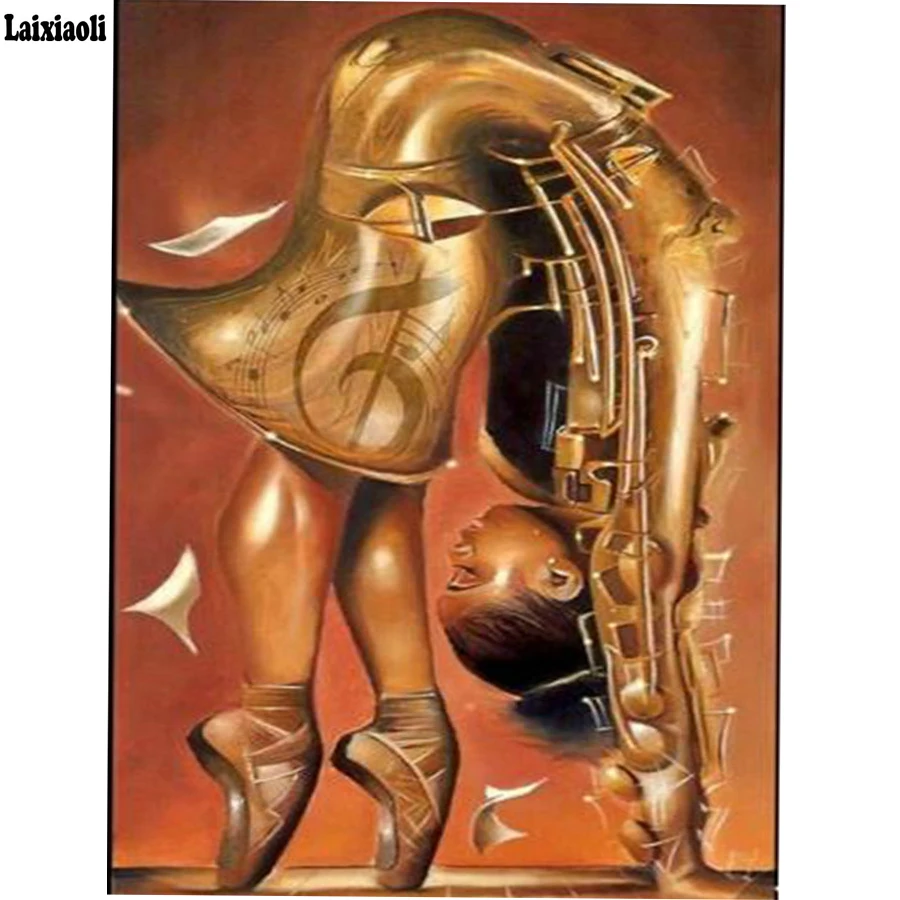 Полноразмерная алмазная живопись сделай сам икона музыкального инструмента 5D