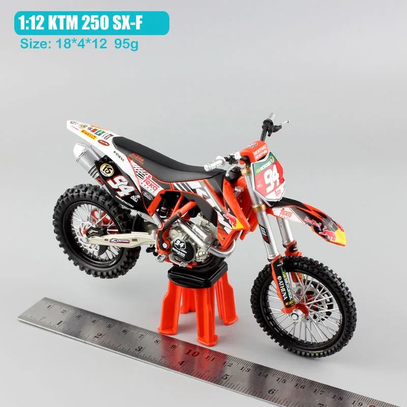 1/12 масштаб № 94 Кен роцен KTM 250 SXF 2011 ЭНДУРО МОТОЦИКЛ redbull литье под давлением и транспортные средства металлические модели гонка, мотокрос велосипед игрушки