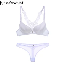 Популярный сексуальный комплект из бюстгальтера и трусиков, бесшовный Европейский кружевной бюстгальтер пуш-ап с хлопковой короткой женской дамское нижнее белье с алмазами
